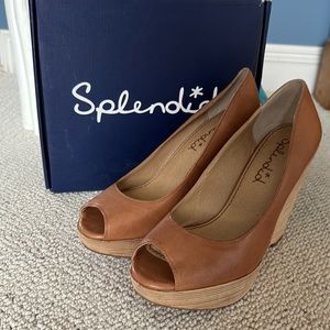 Splendid Layla heeled platform. Caramel-BL